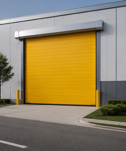 Jasa Pemasangan Exterior High Speed Doors untuk fasilitas industri berat