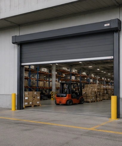 Jasa Pemasangan Exterior High Speed Doors untuk industri makanan dan minuman