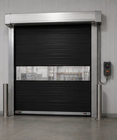 High Speed Fabric Doors untuk industri farmasi