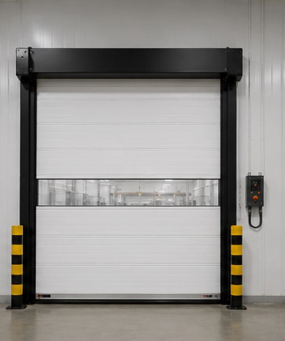 High Speed Fabric Doors untuk industri makanan dan minuman