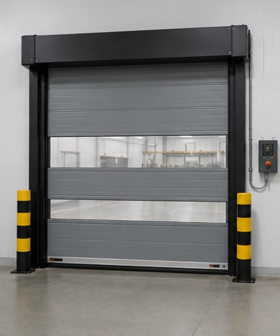 High Speed Fabric Doors untuk warehouse distribusi