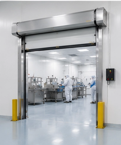 Jasa pemasangan Clean Room High Speed Doors untuk laboratorium bioteknologi