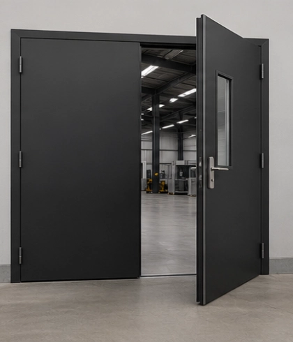 Jasa instalasi custom industrial door