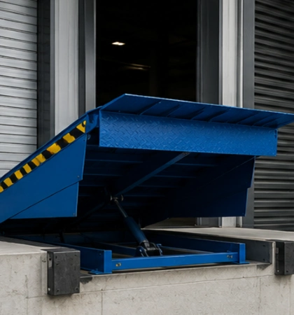 Jasa instalasi dock leveler untuk loading bay gudang industri