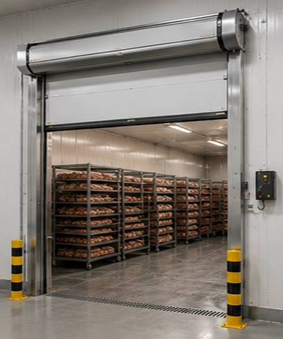 Jasa pemasangan Freezer High Speed Doors untuk pharmaceutical cold room