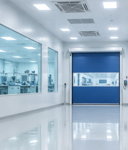 Jasa pemasangan High Speed Doors untuk clean room