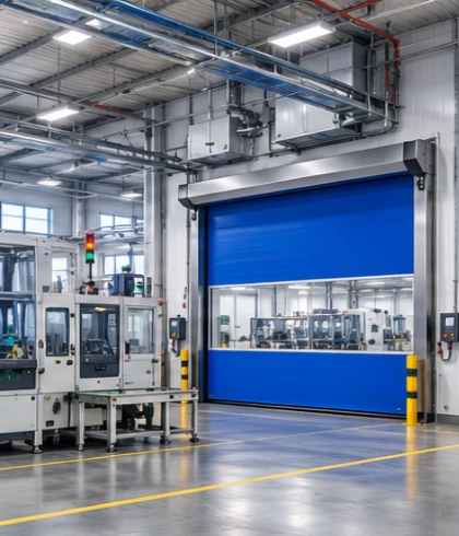 Jasa pemasangan High Speed Doors untuk pabrik manufaktur
