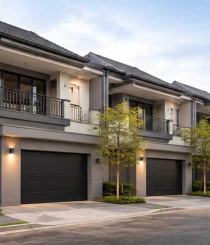 Jasa pemasangan Residential Garage Doors untuk perumahan cluster