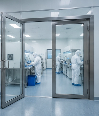 Jasa pemasangan specialty hygiene doors untuk clean room