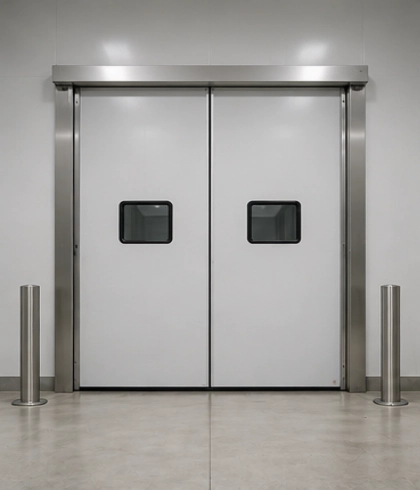 Jasa instalasi specialty dan hygiene doors untuk clean room dan cold storage