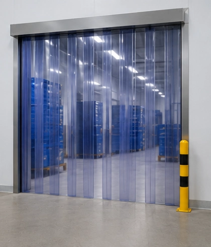 Jasa pemasangan strip curtain PVC industri