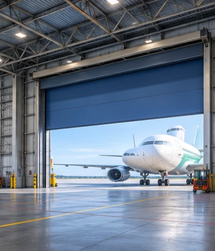 Jasa instalasi High Speed Doors untuk bandara dan hangar