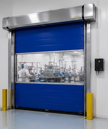 Jasa instalasi Clean Room High Speed Doors untuk industri elektronik