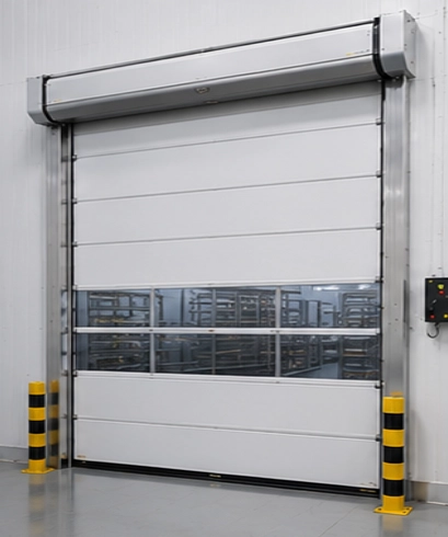 Jasa instalasi Freezer High Speed Doors untuk pabrik pengolahan seafood