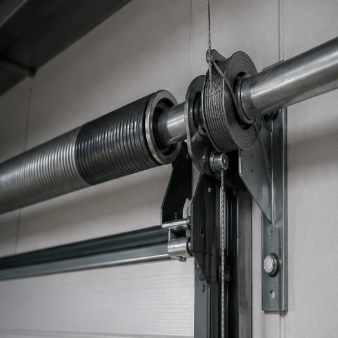 Pemeriksaan torsion spring sebagai bagian dari preventive maintenance door system