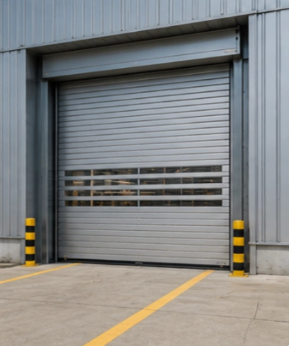 Jasa instalasi Spiral High Speed Doors untuk gudang logistik