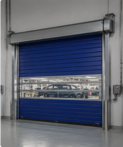 Jasa instalasi Spiral High Speed Doors untuk industri otomotif