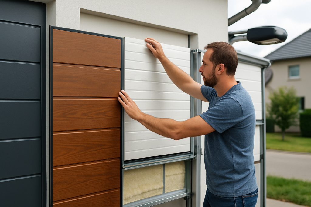 Pemilihan sectional door: contoh material dan inspeksi instalasi oleh kontraktor