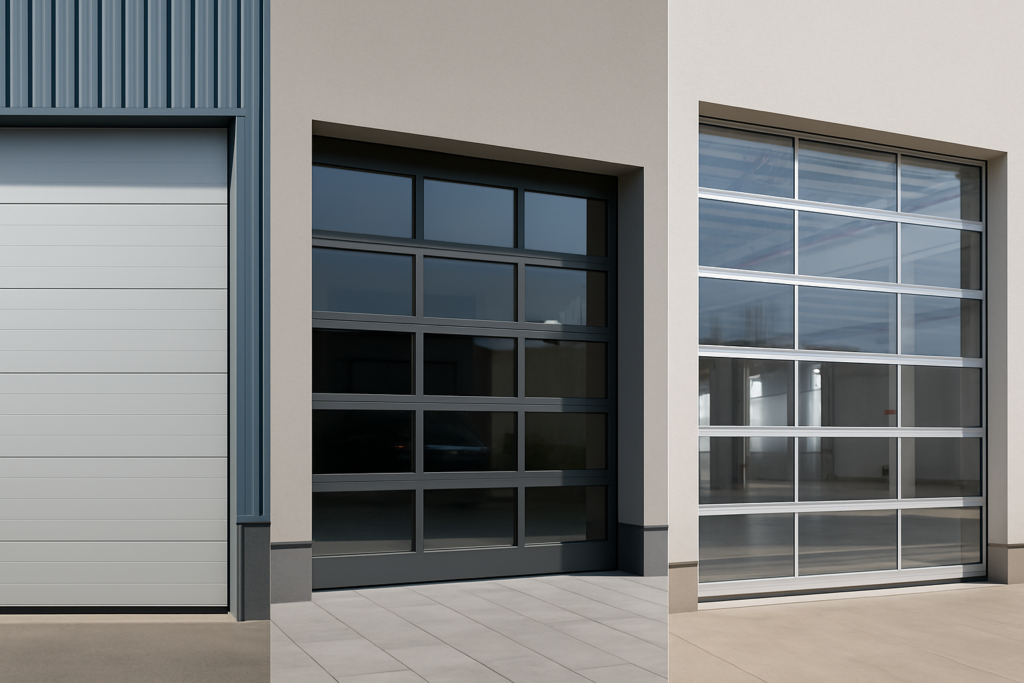 Berbagai jenis sectional door di garasi dan gudang