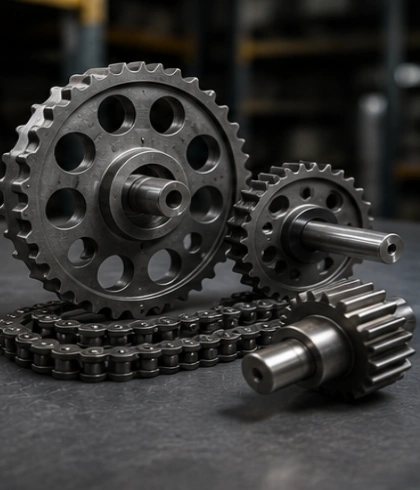 Sprocket dan gear untuk sistem transmisi door system