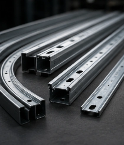 Track dan rail untuk jalur pergerakan door system